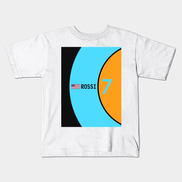 IndyCar 2023 - #7 Rossi Kids T-Shirt by sednoid